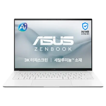 에이수스 2026 젠북 S 14 라이젠 AI 라이젠 AI 400 시리즈, 스칸디나비안 화이트, UM5406GA-SU172W, 512GB, 32GB, WIN11 Home