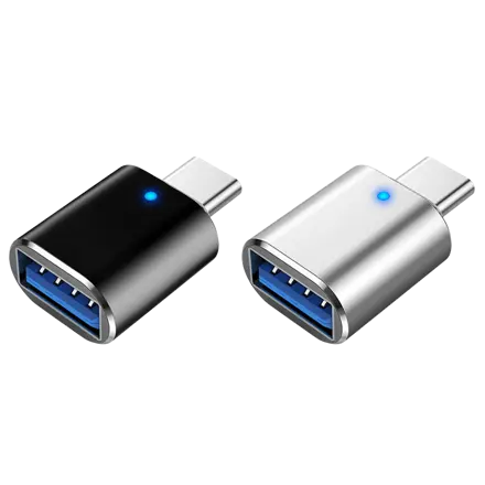 믹스MICS 1+1 메탈 알루미늄 USB-A to USB C타입 USB 3.0 5Gbps Type-C 변환젠더 2P
