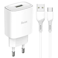 로이직 15W QC3.0 고속 분리형 충전기 + C타입 케이블 1.2m 세트 RZ-B10, 화이트, 1세트