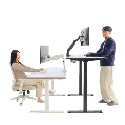 핏쳐 프리미엄 보쉬모터 전동식 모션데스크 B1 1200mm(3STEP), 상판 올블랙+프레임 블랙3step
