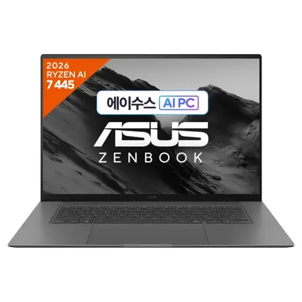 에이수스 2026 젠북 S 16 라이젠7 라이젠 400 시리즈, 앤트림 그레이, 1TB, 32GB, WIN11 Home, UM5606GA-SR338W