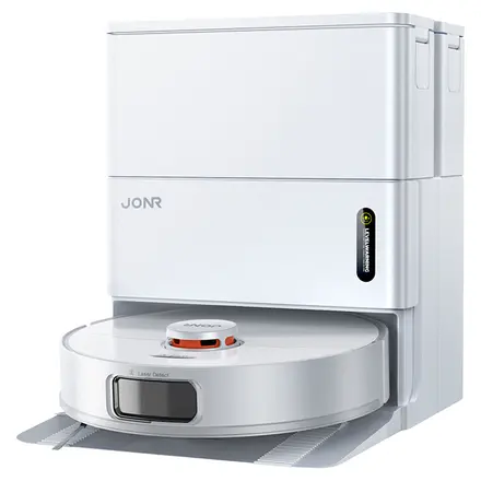 JONR 로봇청소기 T5 PRO GEN 2 열풍건조 자동세척 올인원 자동먼지비움, 화이트, T5 Pro Gen 2