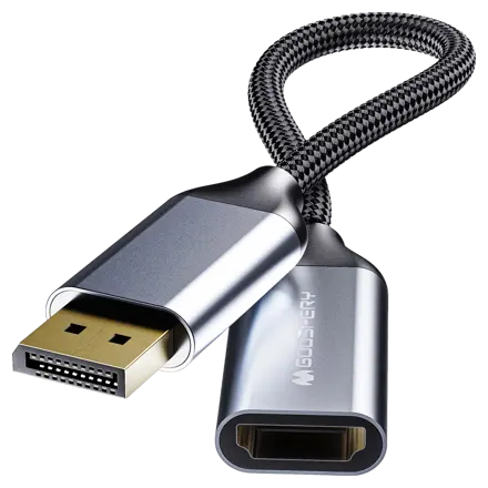 구스페리 DP to HDMI 컨버터 연장 케이블 젠더, 1개, 단일상품