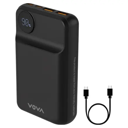 보바 22.5W 휴대용 보조배터리 20000mAh, VA-121, 블랙