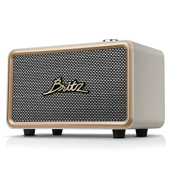 브리츠 프리미엄 모던 레트로 블루투스 스피커 BA-LK707 TWS, BA-LK707 TWS, 화이트