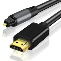 192KHz HDMI ARC-광학 오디오 변환기 6FT 추출기 케이블 플러그 앤 플레이 HDTV용 AR C-광학 어댑터 사운드바 앰프-CEC 없음