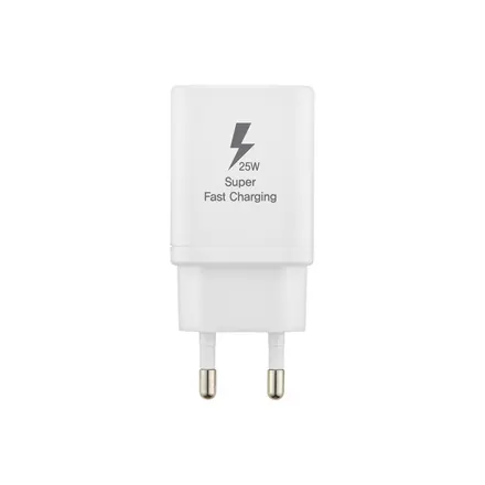 지파워 25W 초고속충전기 PD 3.0 PPS 아이폰 아이패드 고속 충전기 C TO 8 케이블 포함, 화이트, 1개