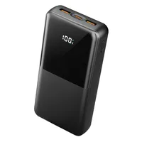 PIUJJA 대용량 보조배터리 30000mAh 고속충전 PD 22.5W 잔량표시 멀티단자, 블랙, T13