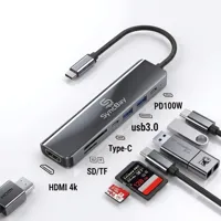 싱크베이 초고속 4K HDMI USB C타입 7포트 멀티 허브