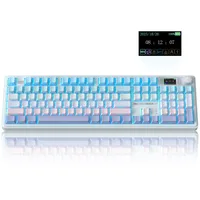 LINGBAO K108Pro LCD 무선 기계식 키보드 게이밍 키보드 한글, K108Pro(한글), 그러데이션, 제조사축