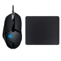 로지텍코리아 정품 G402 게이밍 마우스 + 게이밍 패드 세트, 블랙, G402+MP2