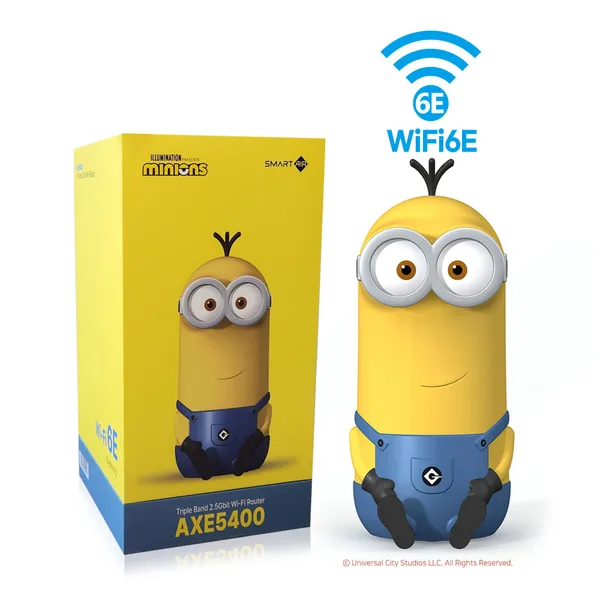 케빈 미니언즈공유기 와이파이 Wi-Fi 6E AXE-5400, 1개, DVW-632