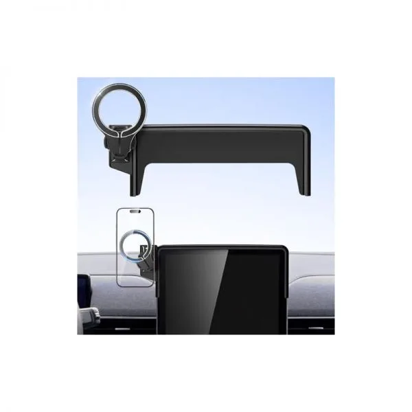 2021-2026 Ford Mustang Mach-E 강력한 자석과 호환되는 Pop-Tech 마그네틱 자동차 마운트 MagSafe Auto Accessories 용 휴대폰 홀더
