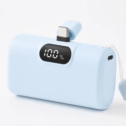 오지렌 10000mAh 대용량 도킹형 고속충전 보조배터리, 블루, 1, GM10