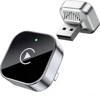 카플레이 및 안드로이드 오토를 위한 초미니 USB 디자인의 무선 어댑터 2026년 업그레이드된 동글 유선에서 무선으로 플러그 앤 플레이 빠른 안정적인 연결 지연 시간 없음