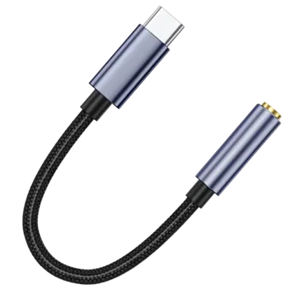 휴대폰 갤럭시 3.5mm C타입 이어폰 변환젠더 케이블 CU-35, 1개, (C타입) 이어폰 젠더 케이블(네이비)CU-35