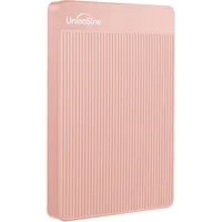 UnionSine 휴대용 외장하드 USB3.0 / 대용량 / 노트북 PC 맥 호환, PINK, 500GB
