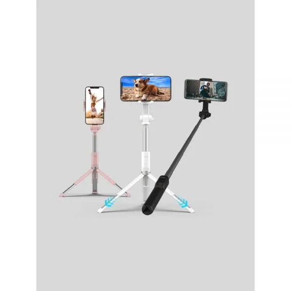 YOITCH ONLY LIVE ONCE 스마트폰 삼각대 리모컨 포함 3세대 셀카봉 YSS-WT700