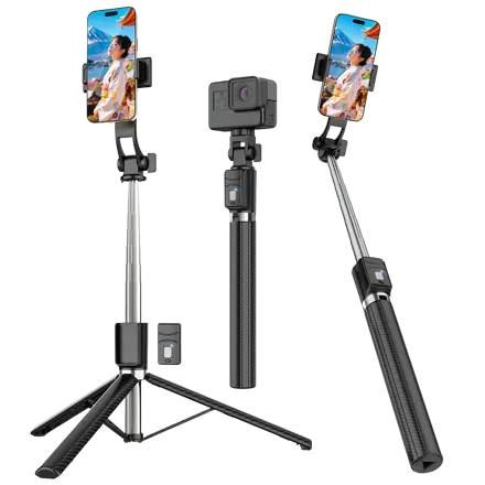 NICESUN 블루투스 휴대폰 삼각대 스마트폰/카메라/고프로 삼각대 셀카봉 170cm S8