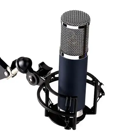 디보이스 SRM-F16A 고음질 녹음용 콘덴서 마이크 녹음 방송 레코딩, 네이비, SRM-F16A