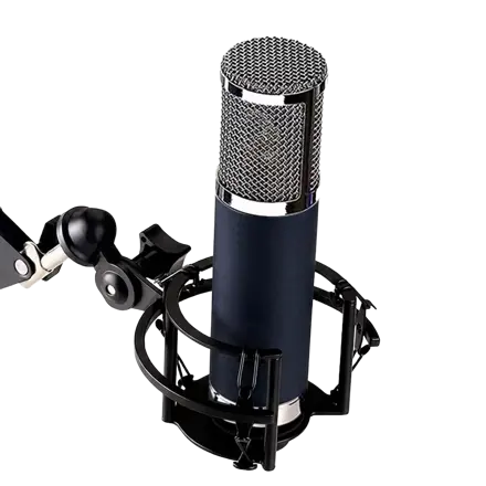 디보이스 SRM-F16A 고음질 녹음용 콘덴서 마이크 녹음 방송 레코딩, 네이비, SRM-F16A