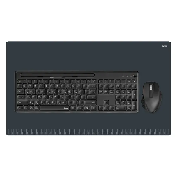 아이노트 블루투스 멀티페어링 키보드 + 마우스 + 키스킨 + 장패드 세트, 블랙, KM780RB, 일반형