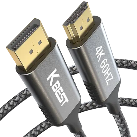 Premium DP to HDMI 케이블 4K 60HZ, 단일상품