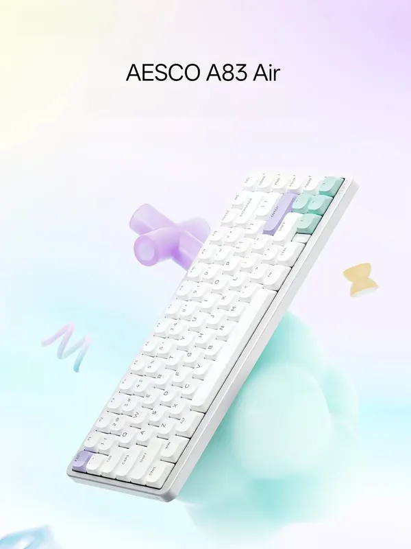 라푸 Rapoo AESCO A83 Air 무선 3모드 기계식 게이밍 키보드 사무용 게임용 83키 2026