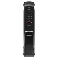 빌드원 푸시풀 지문인식 카드키 도어락 실버, BO-DP9300FS, 방문설치