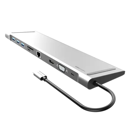 벤션 10 in 1 C타입 올인원 멀티허브 HDMI 컨버터 도킹스테이션, THOHAH, 단일색상, 1개