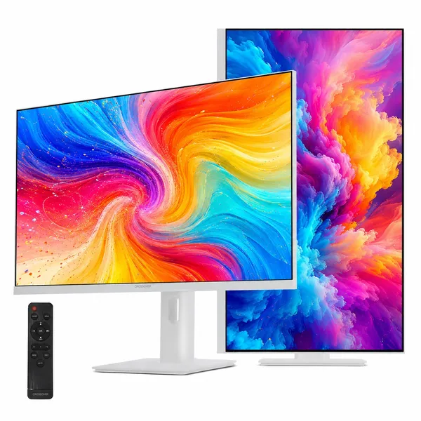 크로스오버 27인치 화이트 4K UHD IPS 120Hz 피벗 C타입 맥북 호환 디자이너용 고색재현 sRGB 121% 고밝기 450nit 모니터 (A27UA970SE)