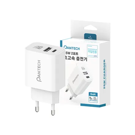 팬택 25W 초고속 2포트 가정용 충전기