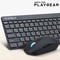플레이기어 PK-106 Silent 무선 키보드 마우스 세트 무소음 키마 USB 사무실 손목 게이밍 게임 PC 컴퓨터 회사 업무 학교 학원 키마합본세트
