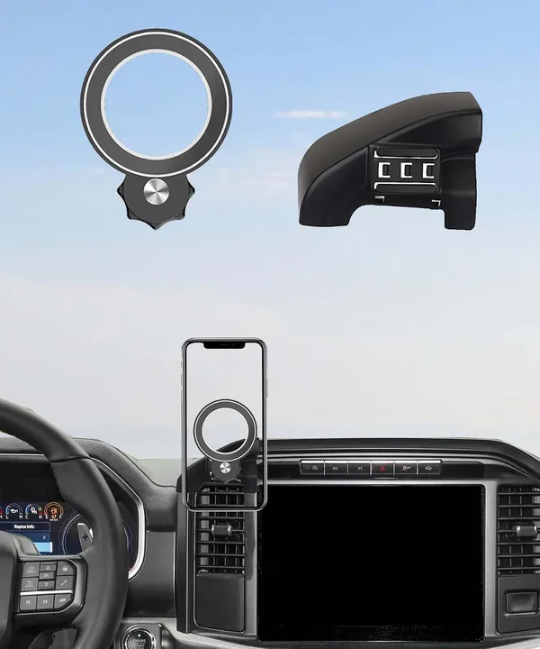 포드 이스케이프 2020-2025 2026 8인치 터치스크린 액세서리용 자동차 휴대폰 홀더 MagSafe 강력 자석 클립 마운트 fit for 2021-2024 Ford F-150