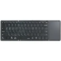 아이노트 터치패드 블루투스 무선 접이식 키보드, 블랙, X-FOLDING XK905B, 제조사축