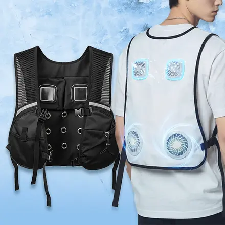 아베나키 PCV01 펠티어 냉각조끼 (냉각모듈 2개 + 쿨링팬 2개)