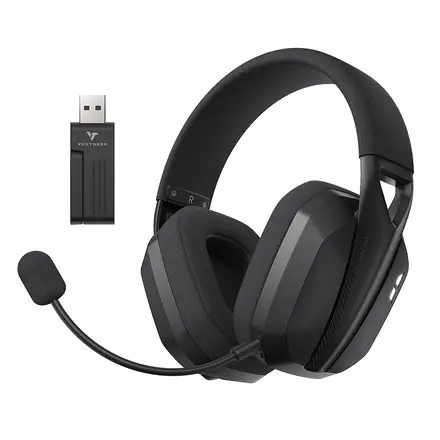 벤트론스 무선 게이밍 헤드셋 2.4G C타입 7.1가상채널 PC PS 게임 블루투스