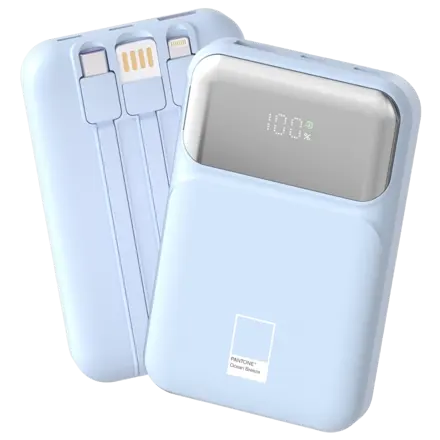 팬톤 PD 22.5W 초고속충전 대용량 케이블 일체형 미러 보조배터리 10000mAh PGB-20