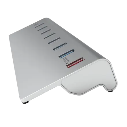 넥스트유 이지넷유비쿼터스 USB3.0 알루미늄 8포트 스탠드형 유전원 USB허브 NEXT-319U3