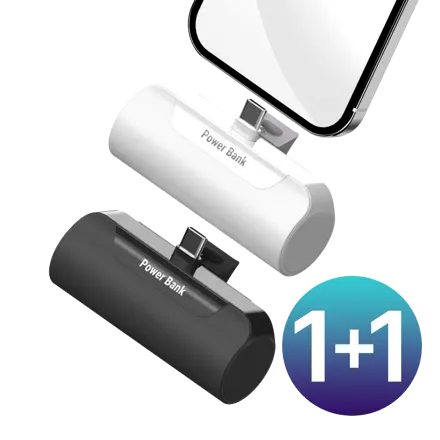 1+1 프리미엄 도킹형 일체형 미니 보조배터리 5000mAh