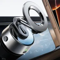 LISEN 스마트폰 홀더 자동차 Magsafe 자동차 2026 전동 진공 흡반 +AI 자동 조정 초강자력 Magsafe 휴대용 홀더 자석