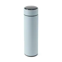 밀앤모어 스마트 온도표시 보온 보냉 텀블러, 스카이, 500ml, 1개