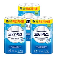 크리넥스 도톰한 에어터치 3겹데코 27m 30롤 x 3팩, 27m, 30롤, 3개