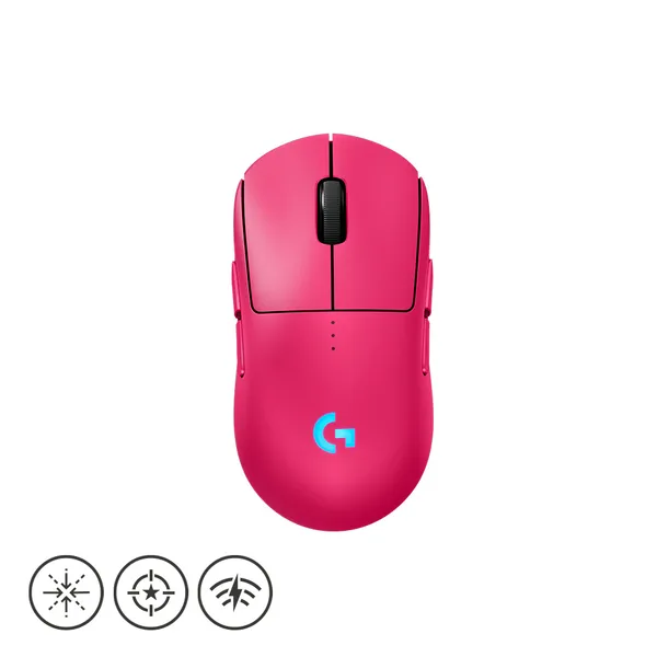 로지텍 PRO 2 LIGHTSPEED 게이밍 무선 마우스 910-007305, (로지텍코리아 정품) PRO 2 LIGHTSPEED, PINK (핑크)