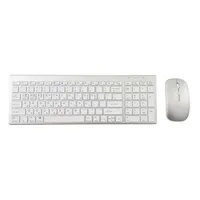 무소음 무선 키보드 마우스 세트 iPad 적용, 노트북, 실버