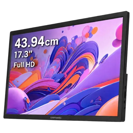 코모도 1730 포터블모니터,휴대용 모니터(17.3인치) 43.94cm, Full HD, 블랙, RWN-MPT1730P, 43.94cm