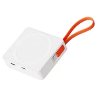 디버스 3in1 맥세이프 호환 고속충전 일체형 5000mAh 보조배터리 C타입, 화이트, 8800320248906