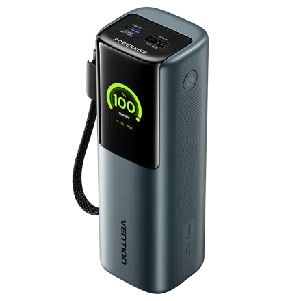 벤션 POWERHIVE PD PPS 노트북 고속충전 대용량 보조배터리 165W 20000mAh, 그레이, FKFH0