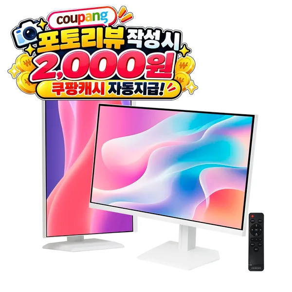 크로스오버 27인치 화이트 4K UHD IPS 피벗 C타입 맥북 호환 디자이너용 초광색역 DCI-P3 106% sRGB 150% 모니터 (A27USW950)