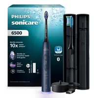 필립스 올 뉴 소닉케어 플러스 6500 전동칫솔, 네이비 블루, 1개, HX7413/06
